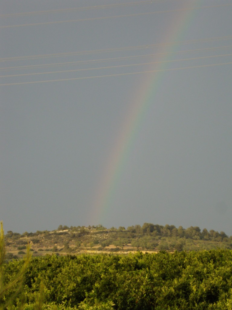 Arcoíris visto desde el chalet de mis padres