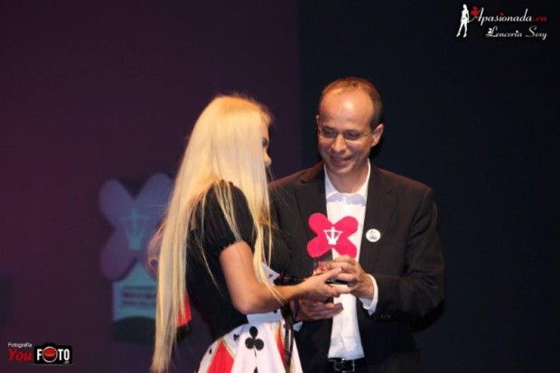 Foto de recuerdo en los Premios Ninfa 2013