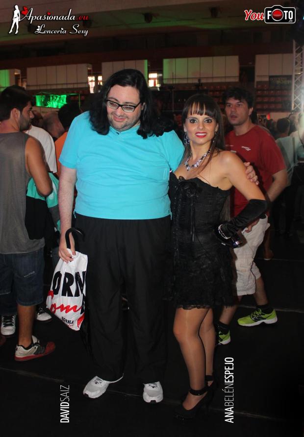 Artistas posando en el stand de Apasionada® del Salón Erótico de Barcelona 2014