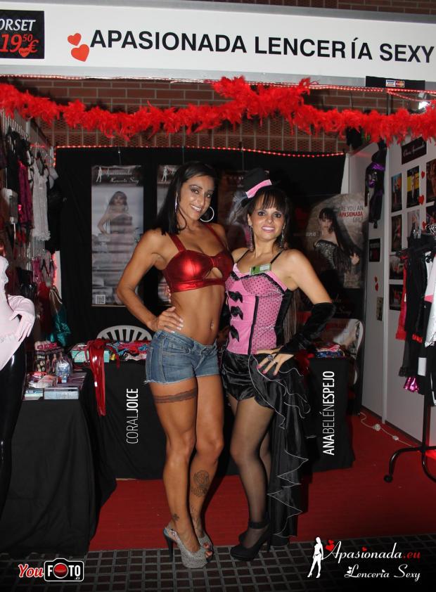 El stand de Apasionada® en el Salón Erótico de Barcelona 2014, con la lencería expuesta