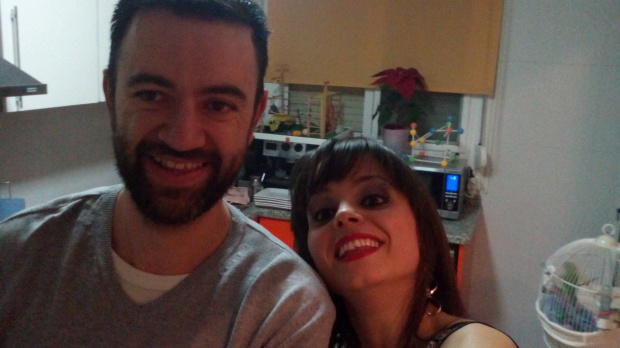 Ana Belén Espejo y Andy Lucas en la fiesta de Fin de Año