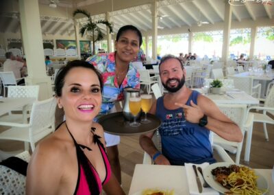 En el restaurante Las Olas de la playa Nueva la Romana en el hotel Bahia Principe Grand La Romana en Republica Dominicana