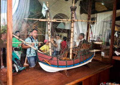 Las tres carabelas. Museo de las Casas Reales en Santo Domingo en Republica Dominicana