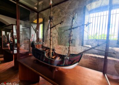 Las tres carabelas. Museo de las Casas Reales en Santo Domingo en Republica Dominicana