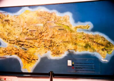 Mapa de la República Dominicana. Museo de las Casas Reales en Santo Domingo