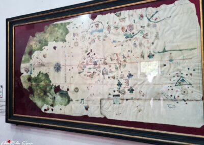 Primer mapa mundial. Museo de las Casas Reales en Santo Domingo