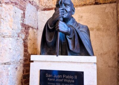 Juan Pablo II en la Catedral de Nuestra Señora de la Encarnación en Santo Domingo en Republica Dominicana