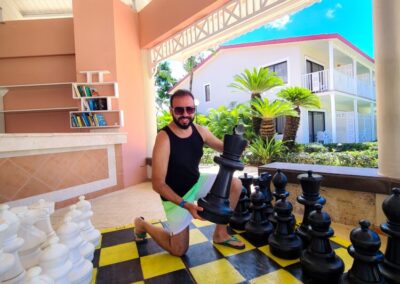 En el ajedrez en Bahia Principe Grand La Romana en Republica Dominicana